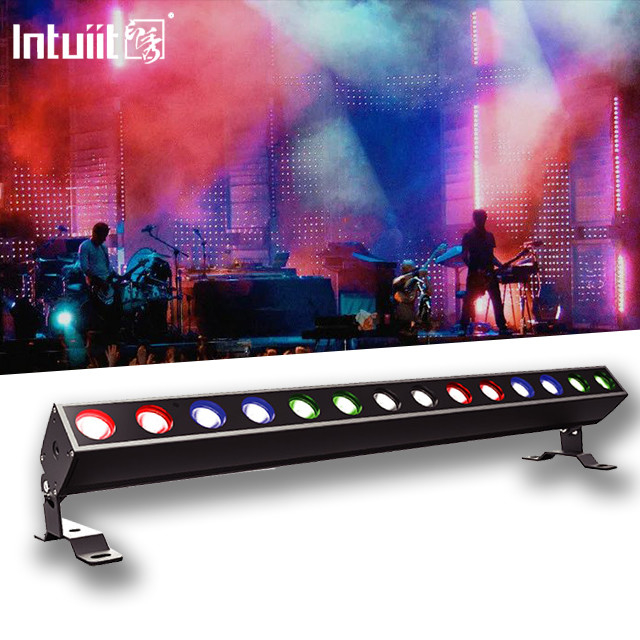 14x10W RGBW 4in 1 LED wandwasser DMX Control LED Strip Light Professionele podiumfeest DJ Disco apparatuur
