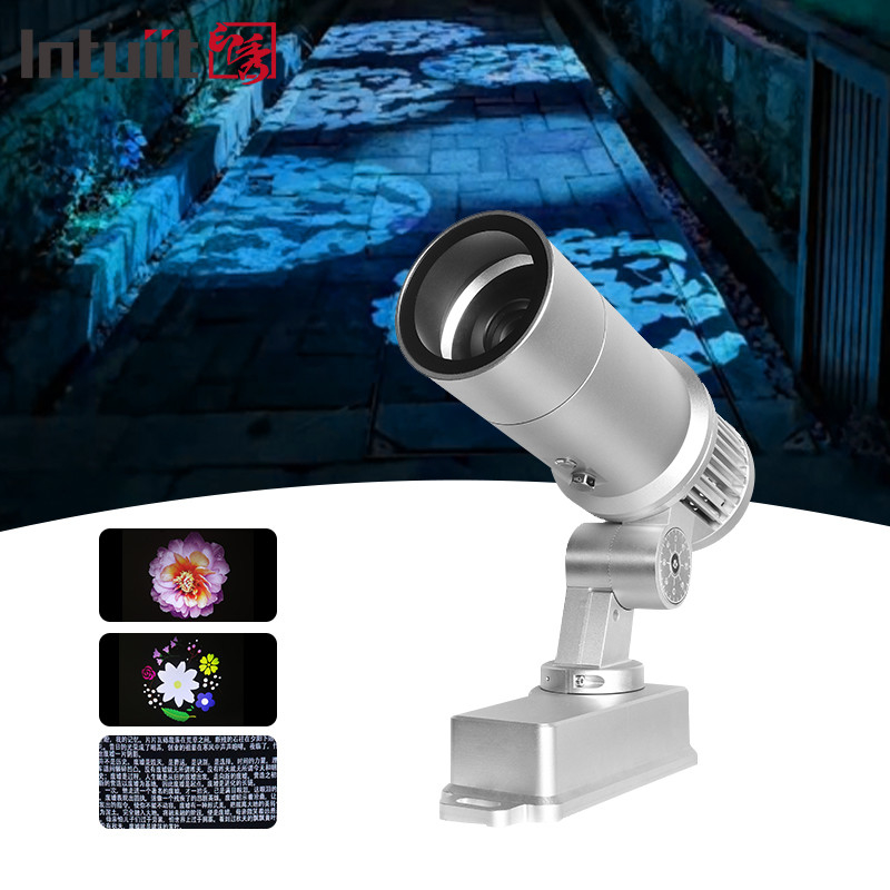 60W Custom Led HD Color Chang Indoor And Outdoor ip65 Waterdicht Roterende Reclame Foto Projectie Lamp Gobo Logo Projector