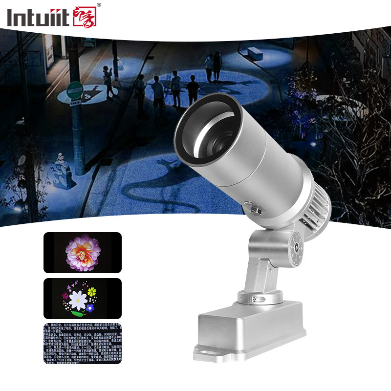 60W Custom Logo Gobo Projector Reclamelampen LED Teken Wandprojectie Lamp Buiten Waterdicht IP65 HD