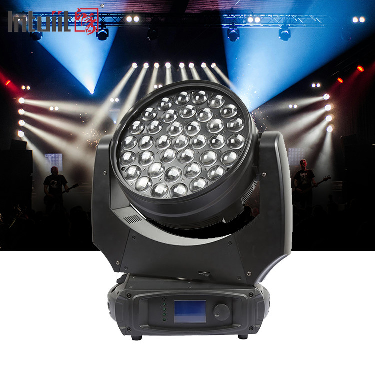 LED-was 37x10W Zoom stageverlichting DMX Beam Wash Bewegende koplampen