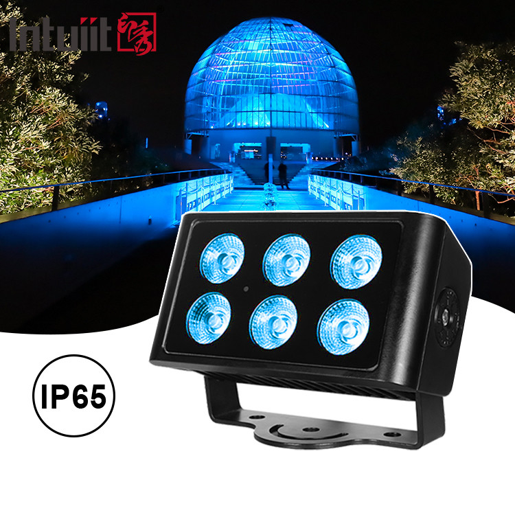 6x5W 4in1 RGBW LED DMX Wandwasverlichting IP65 buiten LED stads kleurlicht Stage Performance DJ Party Light