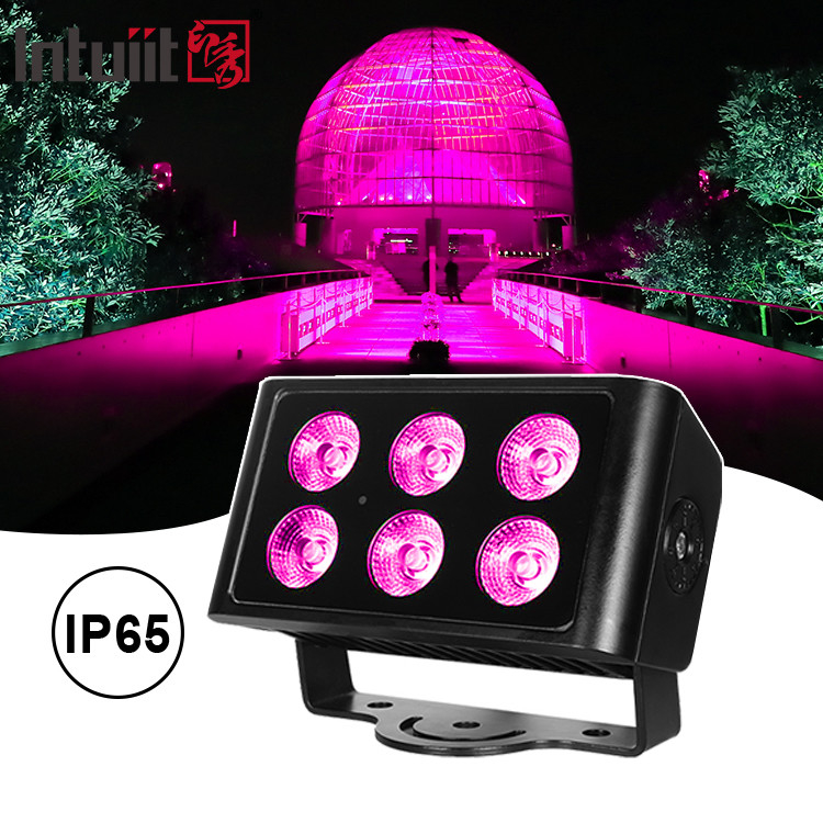 6x5W Led Rgbw 4in1 Waterdicht Ip65 City Color Wandwasser Led Was Flood Light