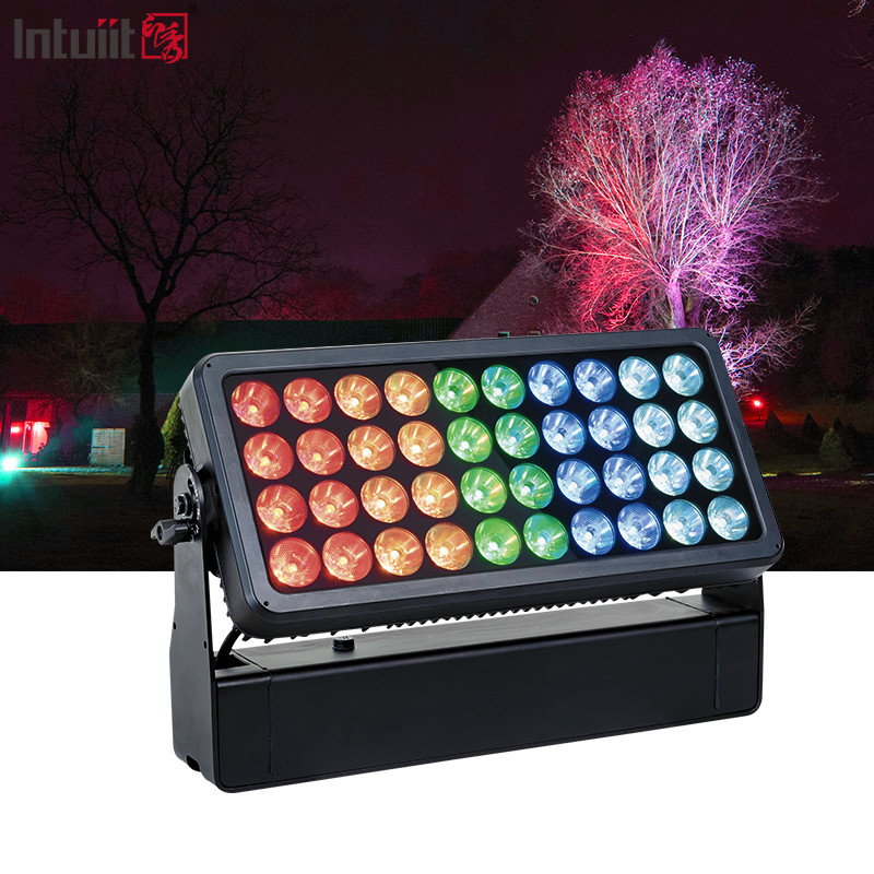 Outdoor DJ Event Blinder Lighting IP65 Citycolor Wandwasser Stage 40X10W RGBW 4 in 1 LED Wandwasser City Color Light