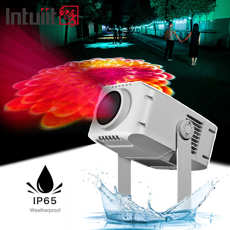 LED-lichtbron Buiten Gobo Projector 100W Optioneel Op maat gemaakte Roterende Gobo Projector