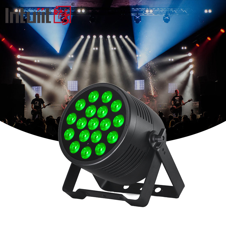 DJ Light 18pcs 20W 6IN1 RGBWA-UV Flat Par Outdoor Architectural Wash Light IP65 18x20W LED Waterdicht Par