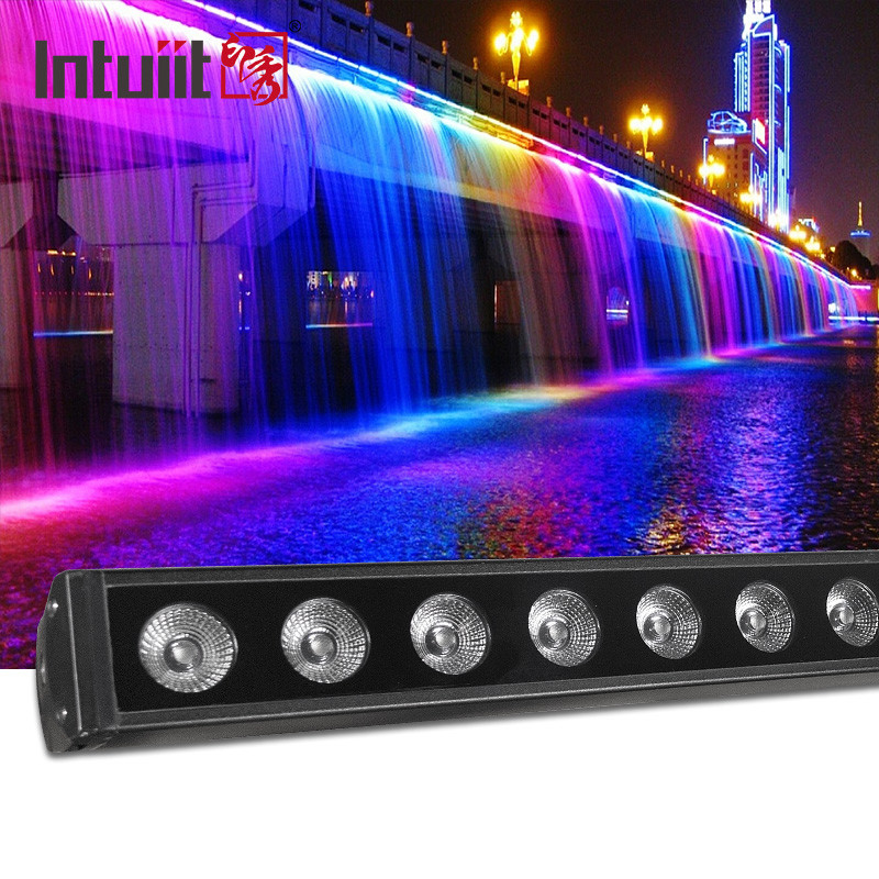 DMX RGBW Kleurveranderend 16x5w Wash Bar Light Ip65 Led Wandwasser Buiten