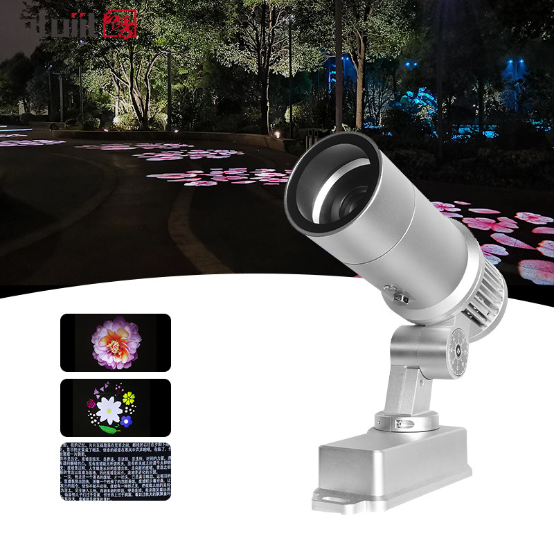 Buiten waterdicht Reclame Gobo Projector Licht 60W Patroon Rotatie Led Gobo Logo Licht