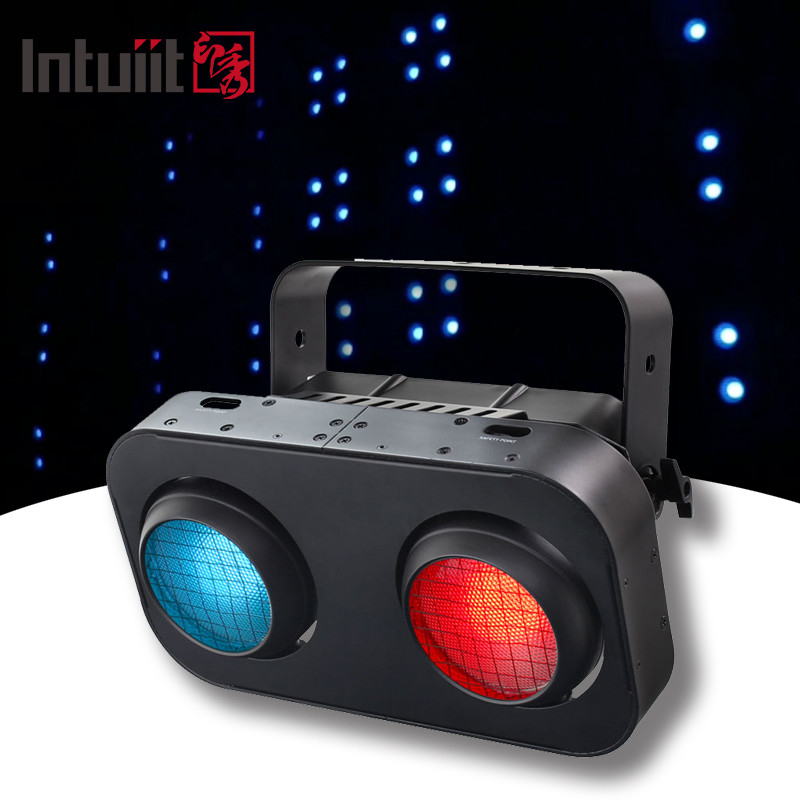 200W RGB Cob Stage LED Publiek Blinders Licht Warm / Cool Wit Aluminium Lichaam 2 Ogen Projectie Lampen 200W Power