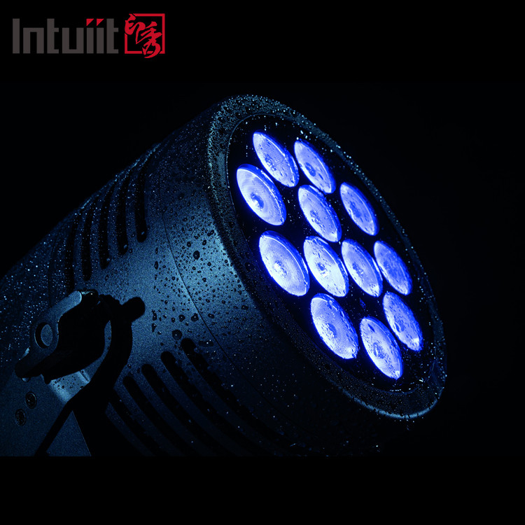 IP65 Waterdicht Buiten DJ Bühnenlicht 12x20W RGBWA UV 6in1 Aluminium LED Par Geruisloos Disco Wasseffect met DMX512