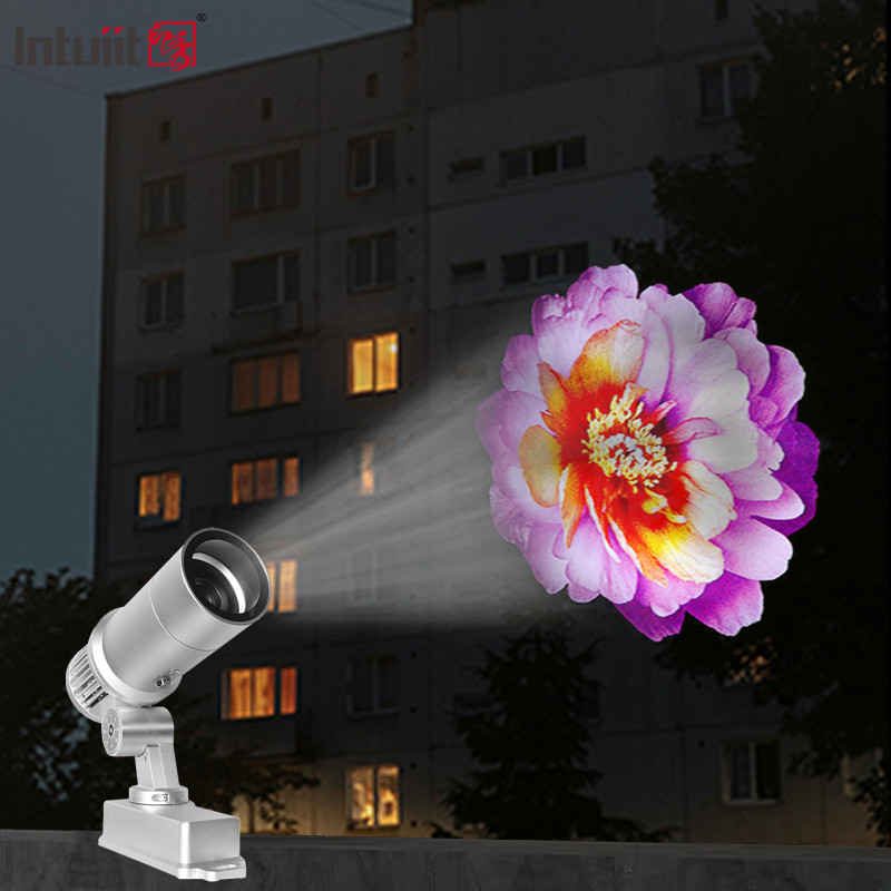 Buiten 60W Custom Logo Gobo Image Projector IP65 Buiten Roterende Led Reclame Projector Licht