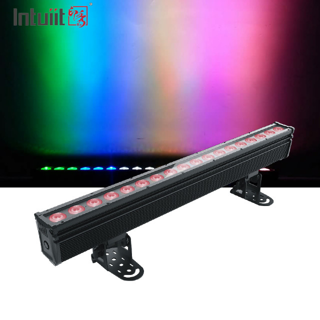 18×10W RGBW 4in1 Waterdicht Buiten LED Wandwas Licht DMX Stage Buiten Pixel LED Bar Verlichting IP65 Projectie Lampen