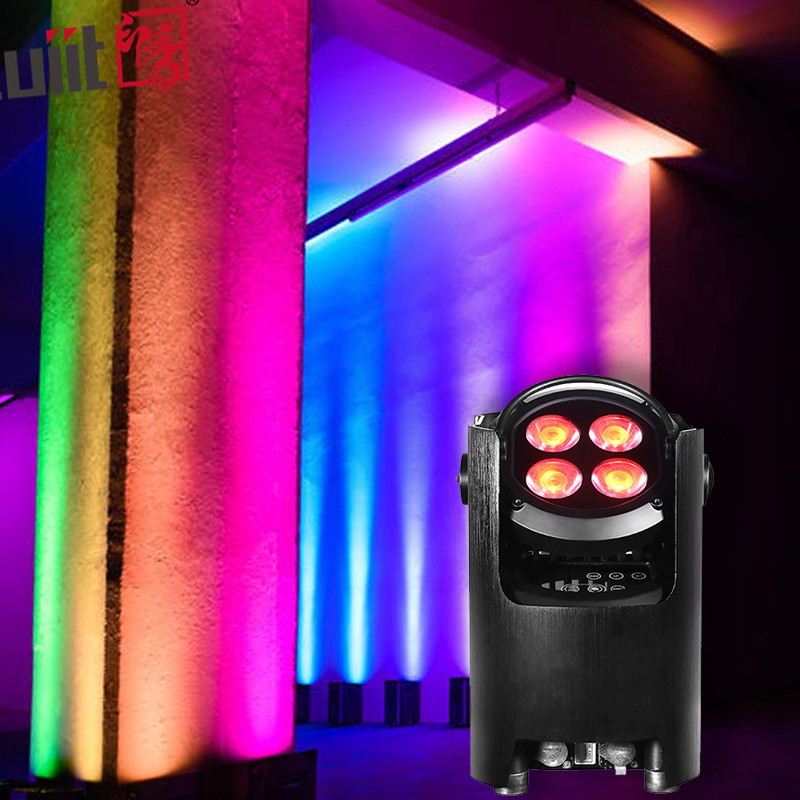 4x12W 4 in 1 RGBW Led Uplights Stage Par Party Battery Powered Wireless Par Led Wedding Dj Uplights