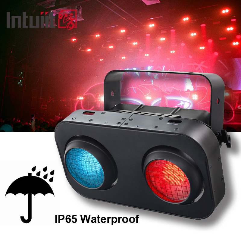 Super helder Warm Wit 100W Twee Ogen 200w Publiek Blind Stage Light COB LED-apparatuur Verlichting voor feest evenement