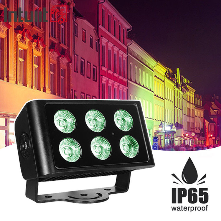 Waterdicht IP65 Buiten Dmx 6X5W Rgbw Led Wash Flood City Color Led Wandwasser
