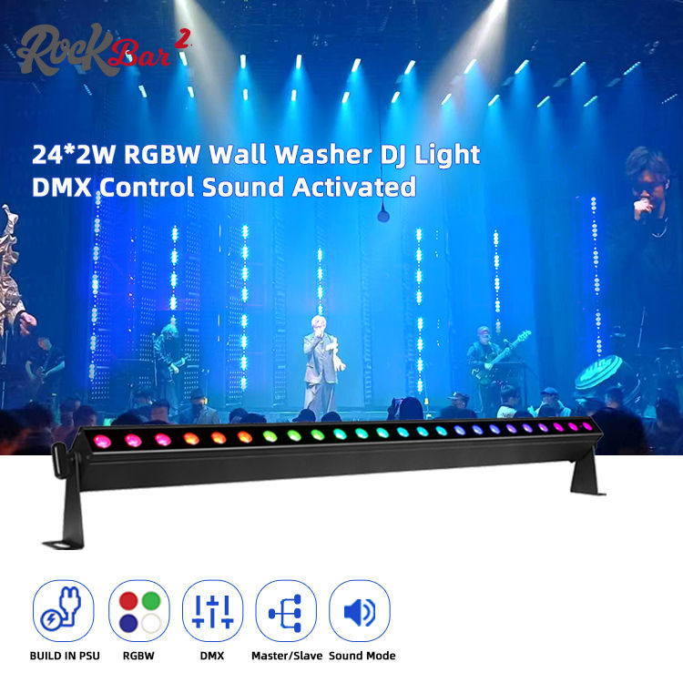 24*2W RGBW 4in1 Led Wandwasser Bar