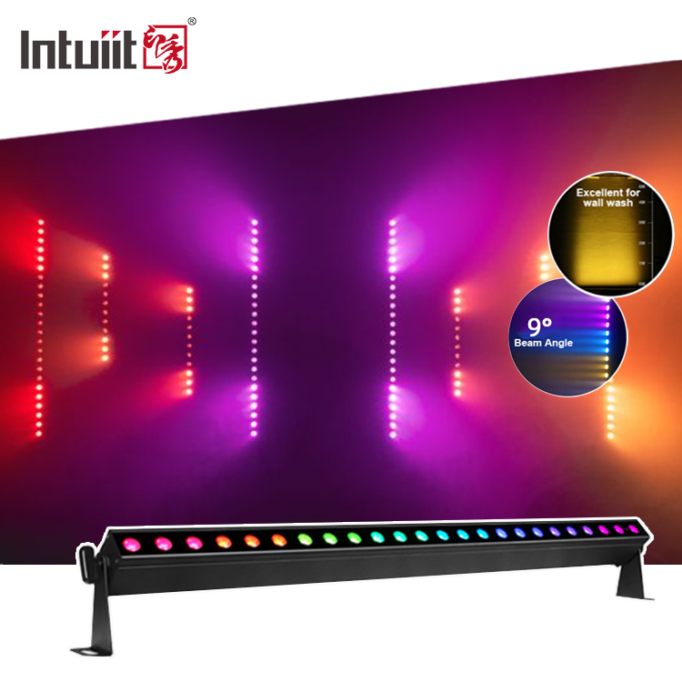Hoogwaardige 24X2W accu aangedreven Rgbw 4In1 Dmx512 Stage Light Led Wall Washer