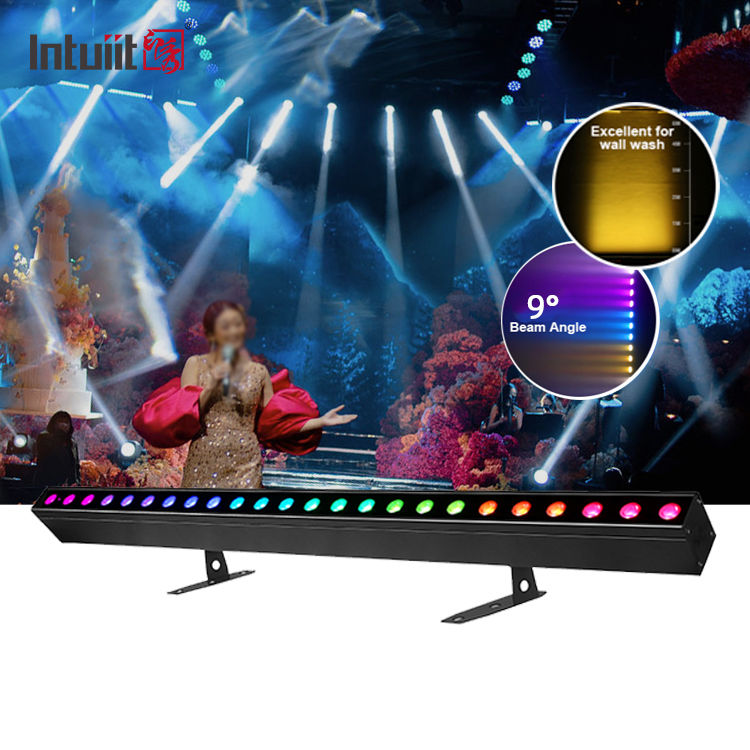 24*2W RGBW LED Wall Washer Licht Stage Effect Verlichting Met Afstandsbediening DMX voor Concert Feest KTV Wall Wash Licht