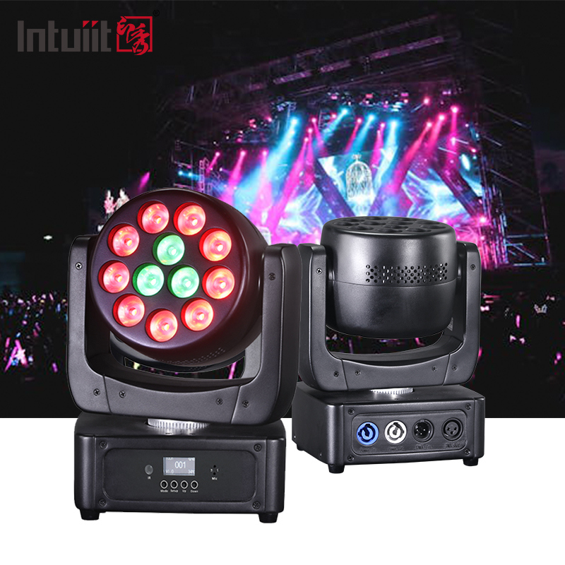 12x8W RGBW LED Moving Head Wash Stage Light Disco Party Beam Effect DMX-besturing voor Nacht Themapark