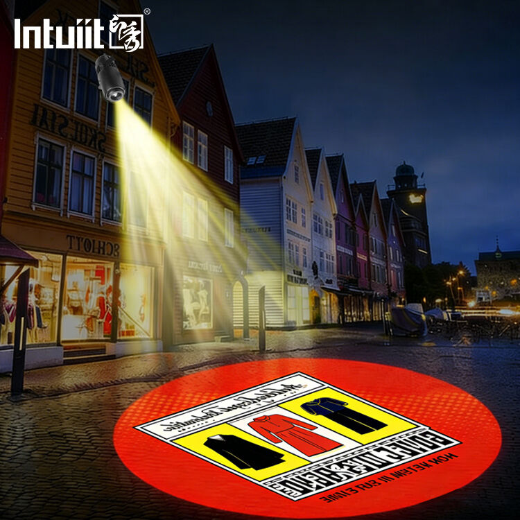 LED 60W Buitenwaterdicht Ip65 Halloween Kerst Led Bruiloft Roterende Gobo Projector Custom logo Borden Reclame licht