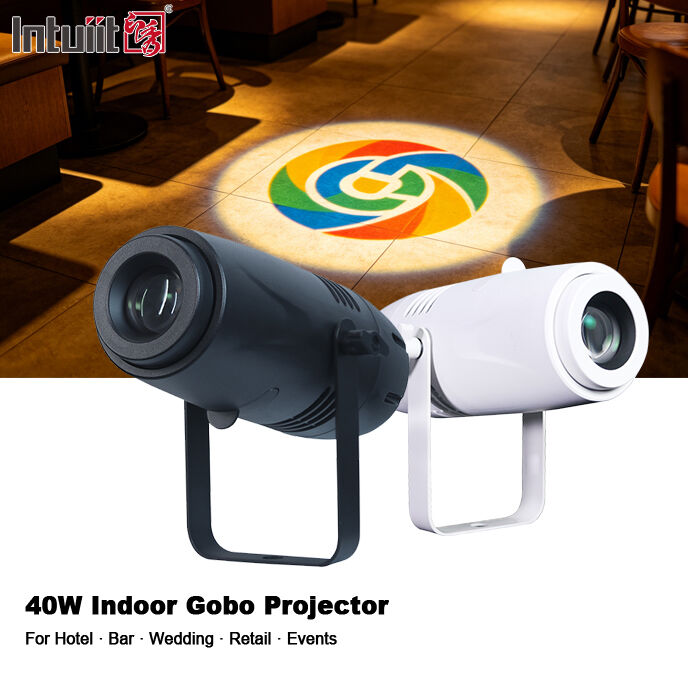 LED 40W High Definition Advertising Projector CE RoHs Gobo Logo Projector Licht