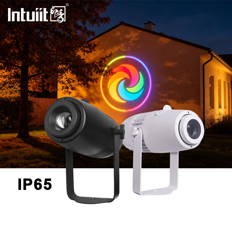 LED 60W Logo Gobo Projector Advertising Lights Sign Wall Projection Lamp Outdoor Waterproof IP65 HD&Bright