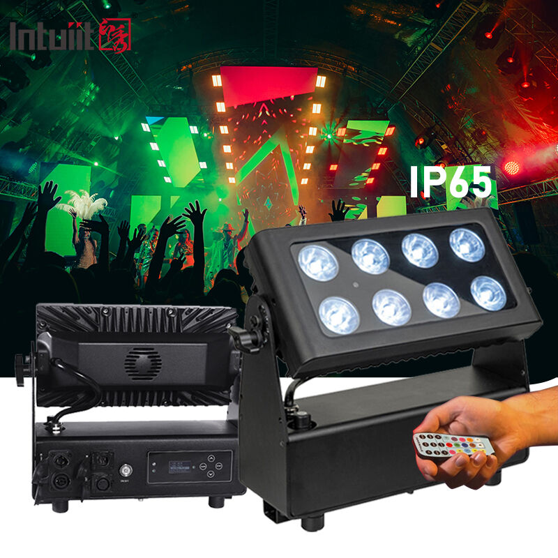 8x15W Batterijaangedreven LED-schijnwerper Buiten Draadloos RGBW 4in1 Oplaadbare Uplight Par Luces LED para Fiestas DJ