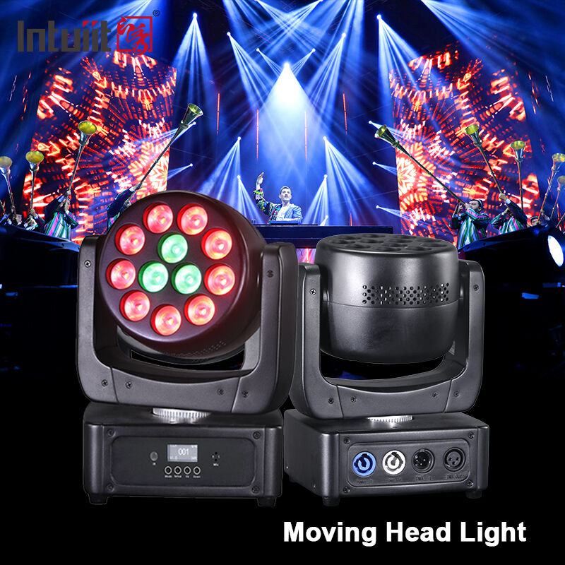 Hot Koop 12 Stuks 8W Rgbw 4in1 Mini Led Beam Wash Moving Head Licht Dmx Geluid Actieve podium Lamp Voor Nachtclub Ktv