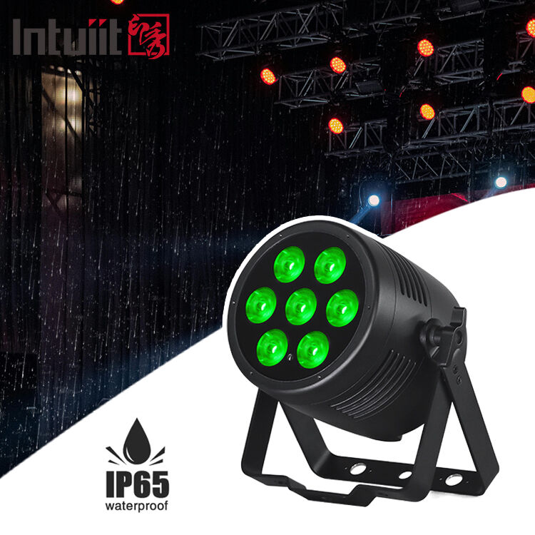 uper Bright 7*20W RGBWA+UV 6in1 LED Par Light IP65 Outdoor DMX512 voor Concert podia Nachtclubs