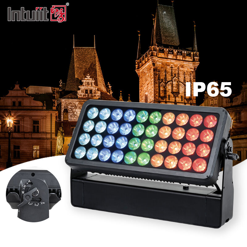 Professionele outdoor IP65 400W LED Floodlight Waterdicht RGBW 4in1 Architecturaal Waslicht voor gebouw Gevel Landschap