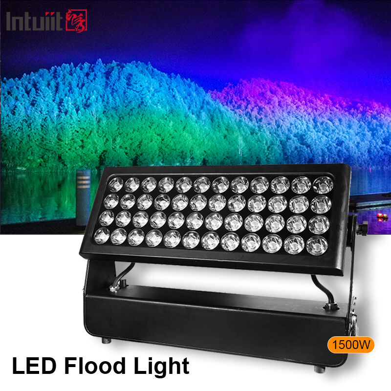 Professionele outdoor IP65 waterdicht 1500W RGBW 4-in-1 LED wandwasser floodlight voor architecturale stadslandschapsverlichting