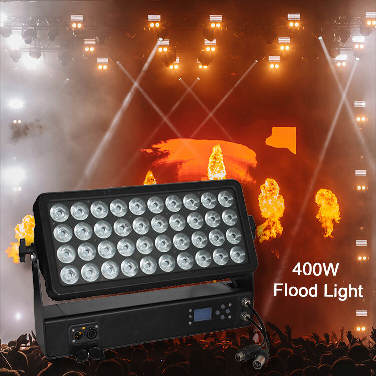 Professionele outdoor IP65 waterdicht 40x10W 4-in-1 RGBW LED Flood Light Wandwasser voor Architectonische stadslandschapsverlichting