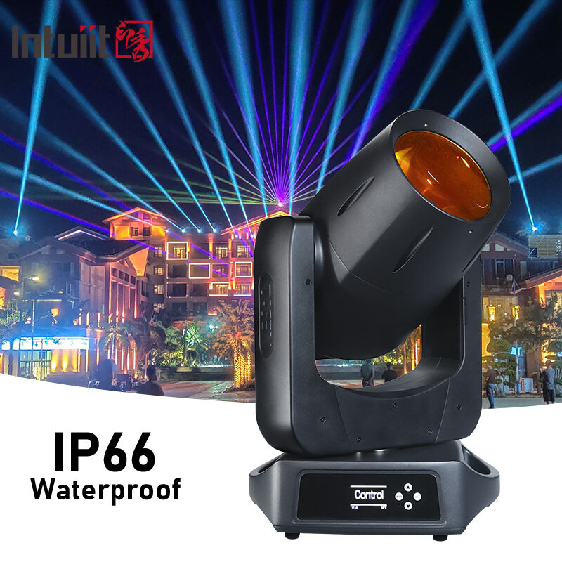 IP66 Waterdicht 100W CMY Laser Moving Head Light Ultra Narrow 0,8 Graden Straalhoek Buitenstappenverlichting DMX512