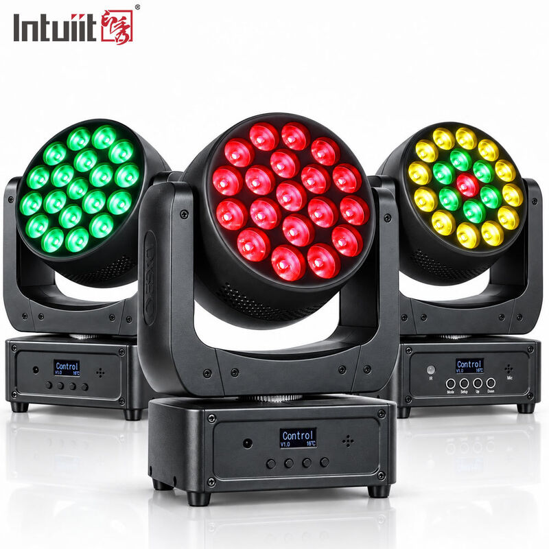 19x8w Rgbw 4in1 Bewegende hoofdwaslamp Dj Disco Led Stage Lampen