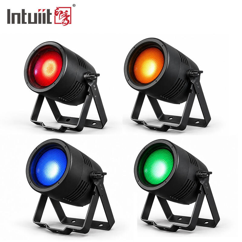 Led 100w Warm White 2797K Cob Par Light with 2w RGBA Back Light for Disco Party Ip65 Waterproof Dmx512 Led Par Lights