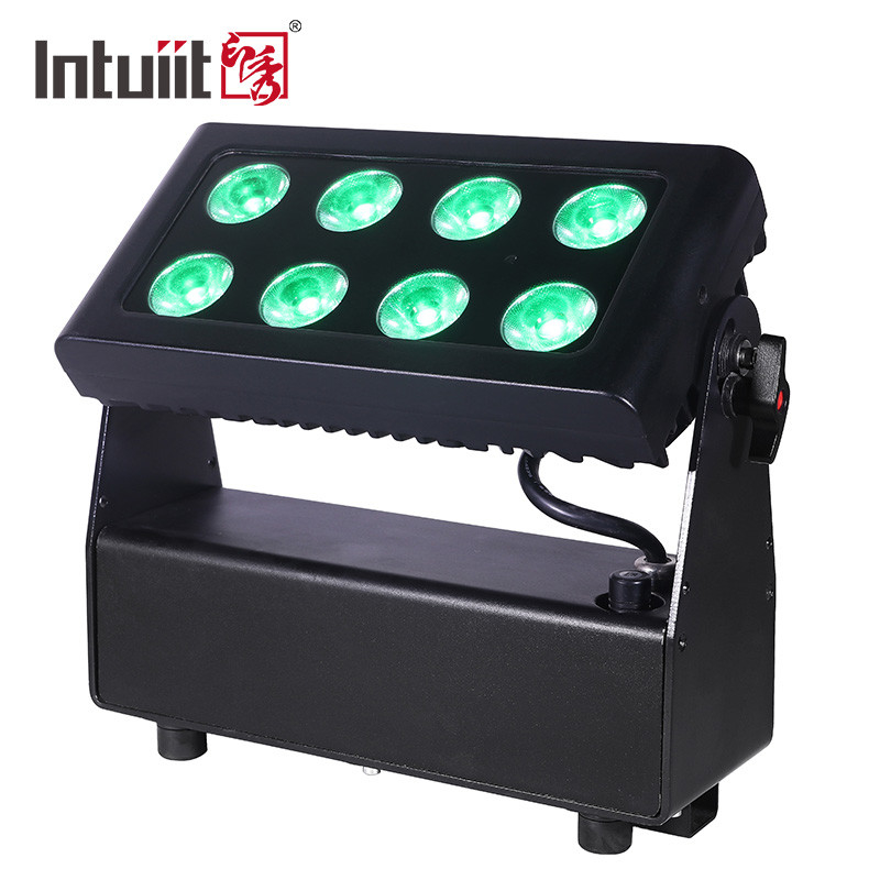 LEIDENE Op batterijen van ROSH Stadiumlichten RGBWA + UV 6 in 1 RGBW Geleide Vloedschijnwerpers DMX512