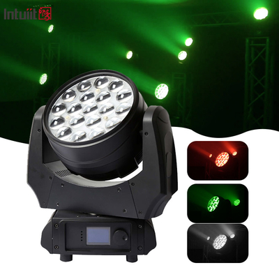 Zoom Bewegende Led Waslamp 19x10w 4 in 1 Gobo Projector Rgbw koplamp Feestelijke Stage Verlichting Effecten Bar Night Club Disco