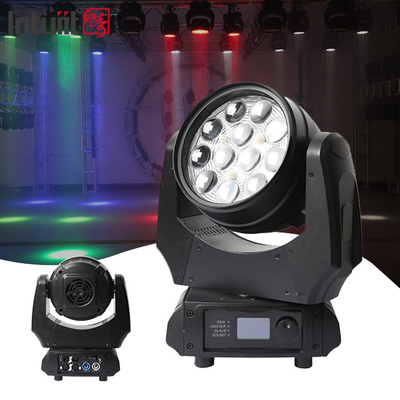 Led 12x10W 4in1 RGBW Wasmachine Zoom Bewegend Hoofd Bühnenlicht Voor DJ Disco Night Club Bruiloft Kerk Theaterfeest