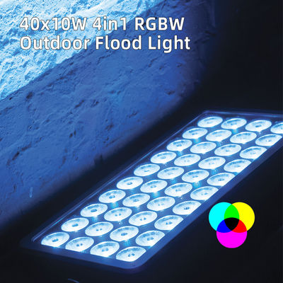 Wall Washer Licht 40x10W RGBW 4-in-1 Waterdichte Schijnwerper voor Stadsfase Park Aluminium Wash Led Verlichting