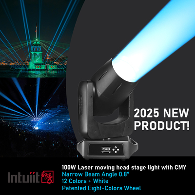 Nieuwe IP66 waterdichte 100w laserstraal bewegende hoofd licht buiten Dmx stage verlichting apparatuur