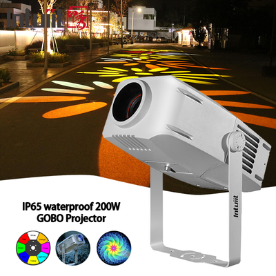200W Custom Gobo Projector Ip65 Hoge Helderheid Reclame Led Outdoor Kerst Gobo Logo Projector Reclame Lampen