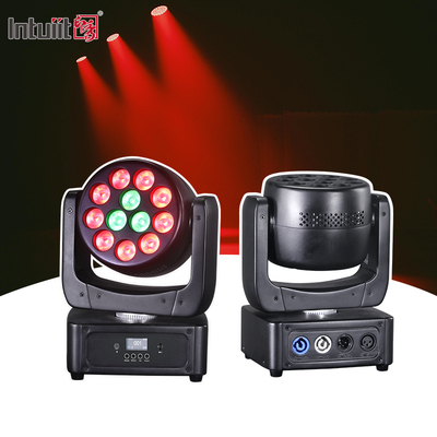 Bewegende koplampen 12*8W LED Bühnenlampen RGBW DJ-verlichting DMX 512 Geluidsactivering voor evenementen Feesten Huwelijk Kerk Live Band Show