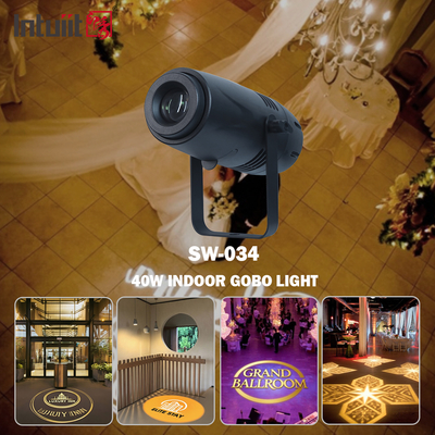 40W Indoor Commerciële Reclame Gobo Projector Lamp Led logo Vloer Projector Welkom Bron Fabriek