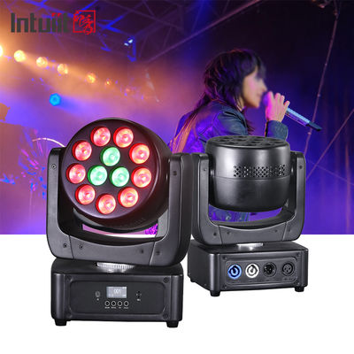 12*8W Moving Head LED DJ Licht RGBW Wash Beam DMX512 Geluidsgeactiveerde Podiumverlichting voor Bruiloften, Disco's en Feesten