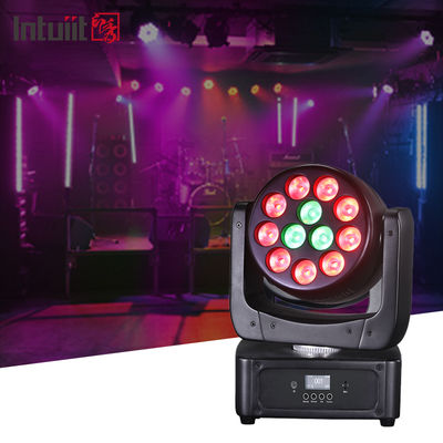 12x8W LED Moving Head Light Stage Lights RGBW Spotlight met Geluidsactivering voor Disco Club Party Stage Lighting Shows