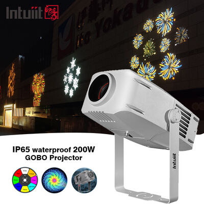 Outdoor 200W Waterdichte Patroon LED Gobo Beeld Logo Projector Licht voor Plein Kerstfestival Reclame