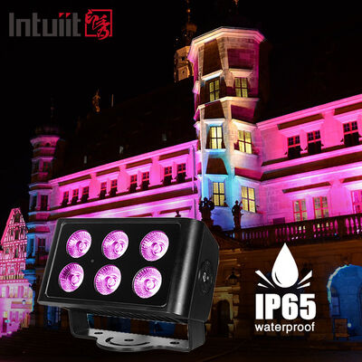 LED Outdoor 6x5W RGBW 4in1 Was City Kleurlichten DMX512/Auto Control voor DJ Disco Party Club