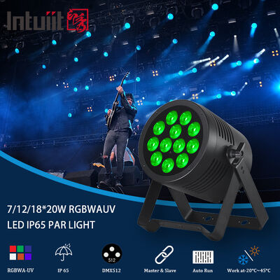 LED 7/12/18X20W Rgbwa Uv 6In1 Waterdicht DMX 512 Led Par Light voor buitenprojecten