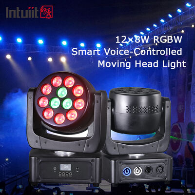 Factory Direct Price LED 12*8W RGBW Moving Head Stage Light met DMX512 Control IP20 Geschikt voor feest- en trouw DJ-evenementen