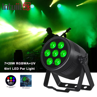 LED 7*20W RGBWA-UV 6-IN-1 IP65 Waterdichte Par Verlichting MX Control Outdoor Stage Par Light voor themapark