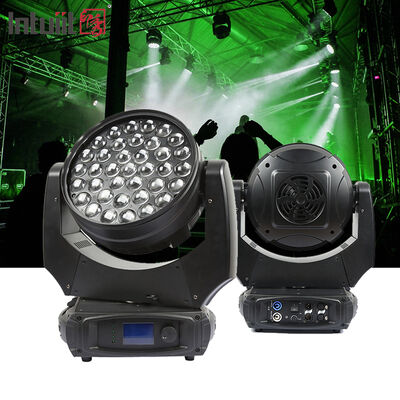 Professionele 37x10W RGBW 4-in-1 LED Zoom Bewegend Hoofdwas Licht 5-60 Graden Big Bee Eye Stage Lighting voor Concert Stadion Performance